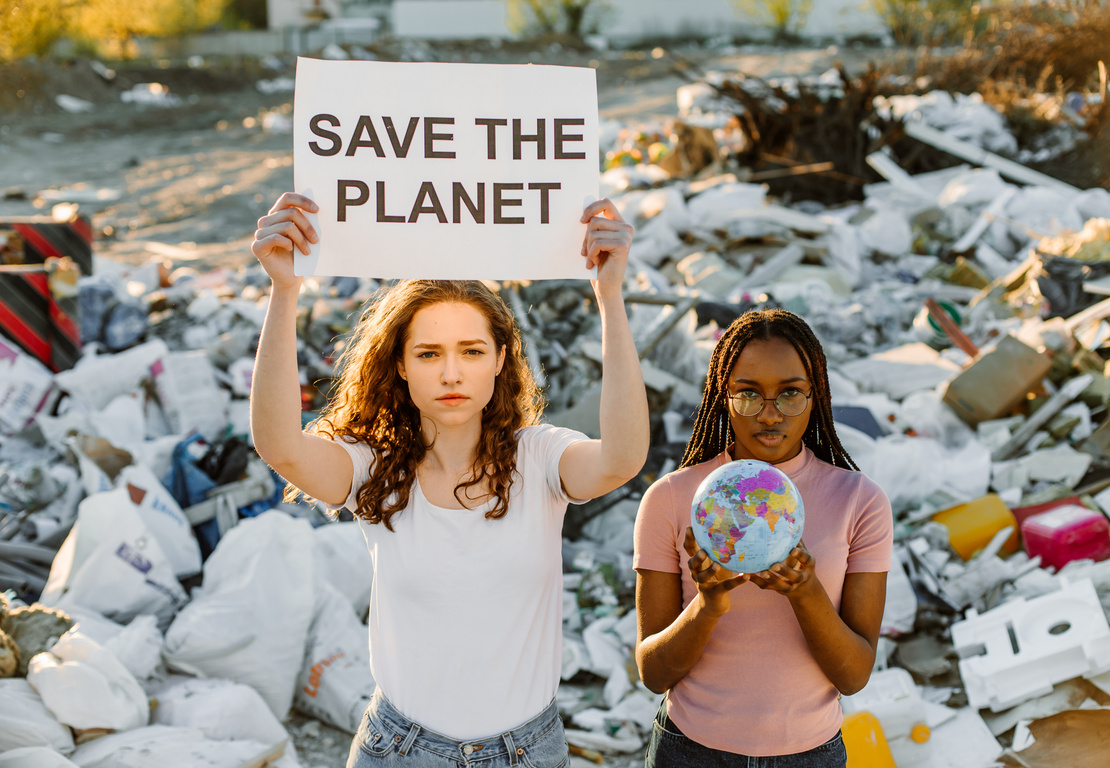 People protesting for a Campaign 